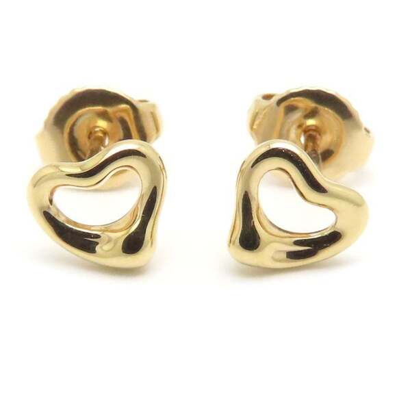 TIFFANY 18k Pink Heart Earrings